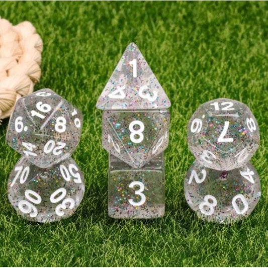 Galactic Dice Premium Dice Sets - Kindergarten Garland Acrylic Set of 7 Dice