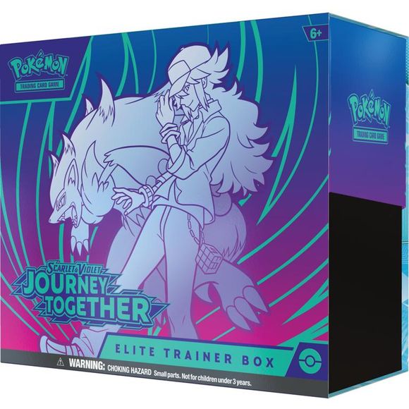 PRE-ORDER: Expected to ship in March 2025

Trainer’s Pokémon Break into Battle! With deep trust and steady guidance, Trainers help bring out the best in their Pokémon. The bond they share empowers them to act as one in battle as they push their strength to the limit, including as Pokémon ex! Team up with N’s Zoroark ex, Iono’s Bellibolt ex, Lillie’s Clefairy ex, Hop’s Zacian ex, and more Trainer’s Pokémon, and discover the unstoppable power of friendship in the Pokémon TCG: Scarlet & Violet—Journey Together