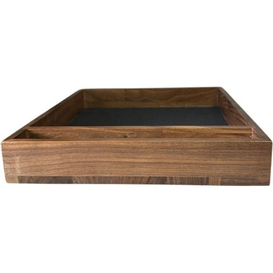 Galactic Toys Wooden Dice Tray - Black Walnut