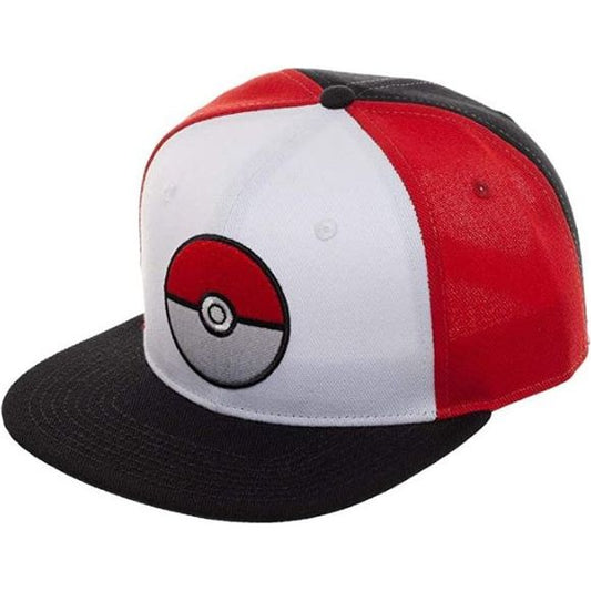 Bioworld - Pokemon - Pokemon Pokeball Color Block Snapback Cap | Galactic Toys & Collectibles