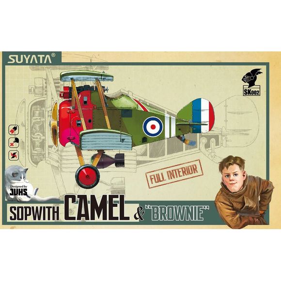 Suyata SK-002 WW1 British Fighter Sopwith Camel & Brownie Model Kit | Galactic Toys & Collectibles