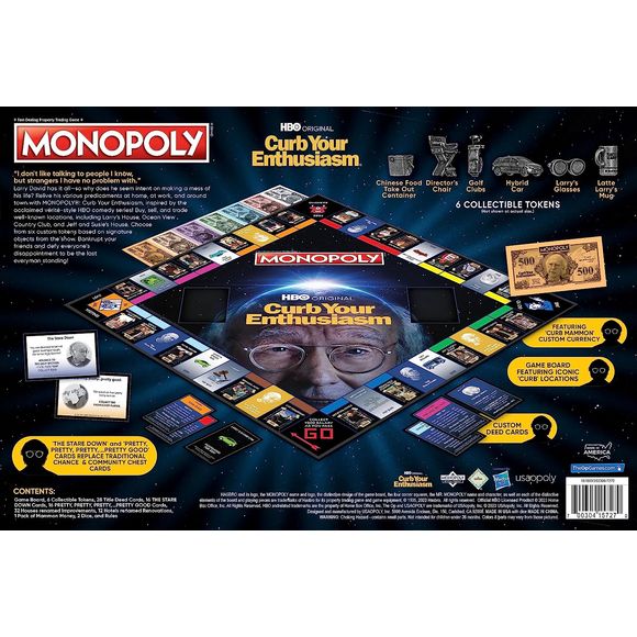 Monopoly Curb Your Enthusiasm Edition Board Game | Galactic Toys & Collectibles