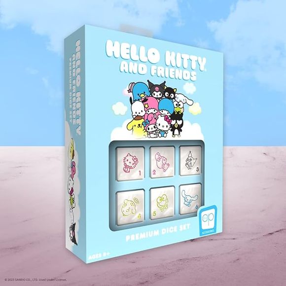 Hello Kitty and Friends Premium D6 Collectible Dice Set with Tin | Galactic Toys & Collectibles