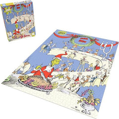 USAopoly Dr. Suess The Grinch Feast 1000 Piece 19 x 27-inch Jigsaw Puzzle | Galactic Toys & Collectibles