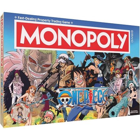 Step into the vibrant world of Dressrosa with the special MONOPOLY®: One Piece edition! Join the Straw Hat Crew as they embark on their thrilling adventure, dividing into three dynamic teams: the Factory Destruction & Samurai Rescue Team, Caesar Delivery Team, and Thousand Sunny Guard Team.