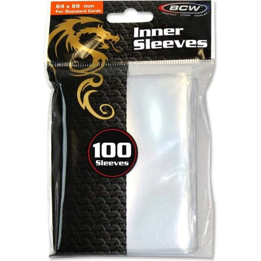 1 packages of 100 normal (Top) loading inner sleeves 89x64MM