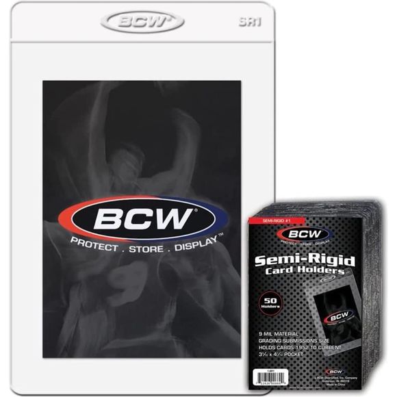 The best graded card submission sleeve in the market. These Deluxe holders are a real time Saver and offer sturdy protection. They work great when mailing in your cards for Grading. BCW semi-rigid card holders are made from rigid, stationary-grade PVC. It contains no plasticizers or stearates. Our high quality PVC does not migrate and will not harm your cards.