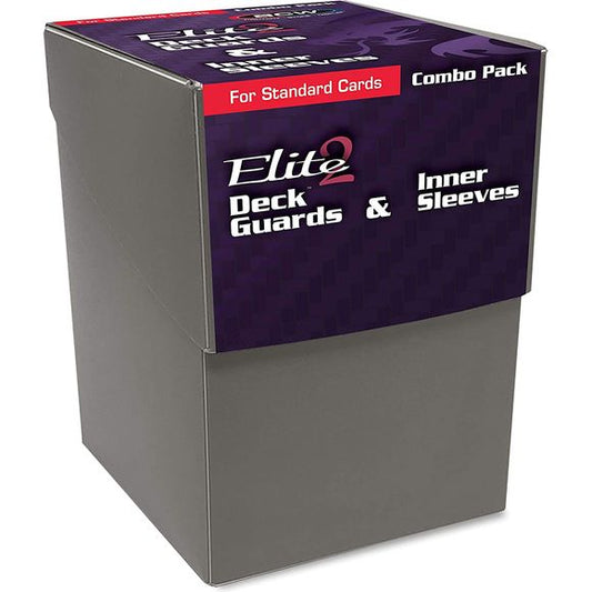 BCW Combo Pack - Elite2 Deck Guards and Inner Sleeves  - Grey | Galactic Toys & Collectibles