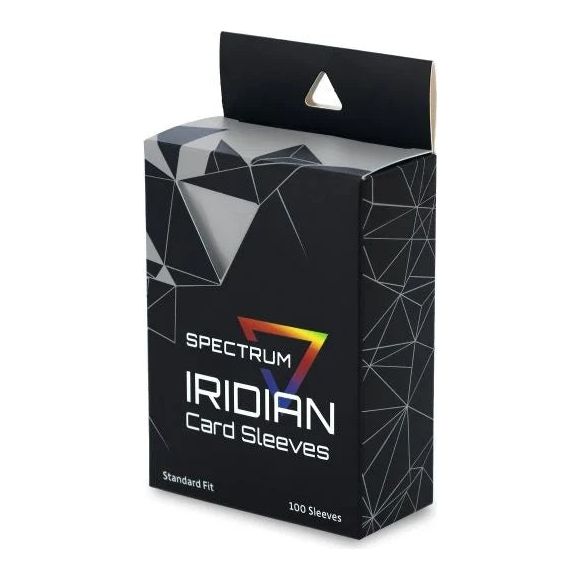 Iridian Card Sleeves are premium, tournament quality sleeves designed to be the ultimate in protection. These sleeves feature clear, glossy fronts to make sure the art pops. The thick material is ultra durable to shield your cards from damage while the opaque, matte blue back offers a supreme shuffle feel. You'll feel like a pro when you have these in your hand. From the kitchen table to the largest events, these sleeves will guard your precious cards while you eclipse your opponents. Use with Chroma Inner