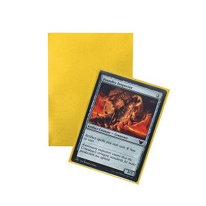 BCW Iridian Matte Sleeves - Yellow (100 Card Sleeves) | Galactic Toys & Collectibles