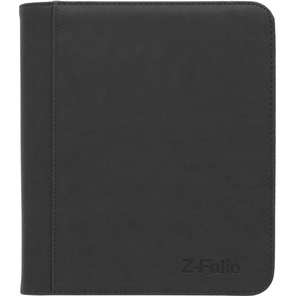 This BCW Z-Folio LX has 4-pocket pages sized to hold 160 toploaders. It works great for sports cards, trading cards, and gaming cards that have been inserted in 3x4, standard-thickness toploaders. The folio has a leatherette cover with stitched edges. A durable zipper ensures that cards will not fall out of your album. Unlike a binder with removable pages, our double-sided, archival-safe, polypropylene pages are welded into the album.