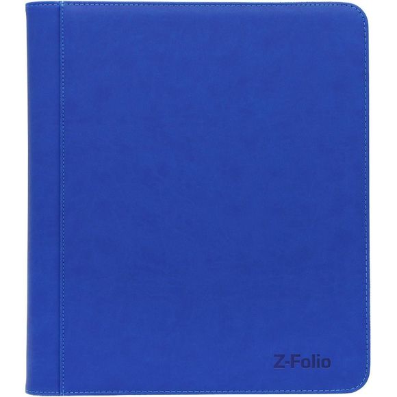 The BCW Z-Folio LX has 9-pocket pages sized to hold 252 toploaders. It works great for sports cards, trading cards, and gaming cards that have been inserted in 3x4, standard-thickness toploaders. The folio has a leatherette cover with stitched edges. A durable zipper ensures that cards will not fall out of your album. Unlike a binder with removable pages, our double-sided, archival-safe, polypropylene pages are welded into the album.