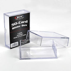 BCW 2-Piece Slider Box - 50 Card (2-Pack) | Galactic Toys & Collectibles