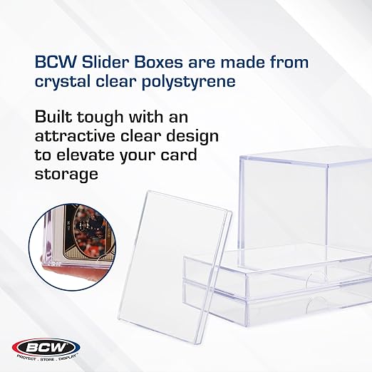 BCW 2-Piece Slider Box - 50 Card (2-Pack) | Galactic Toys & Collectibles