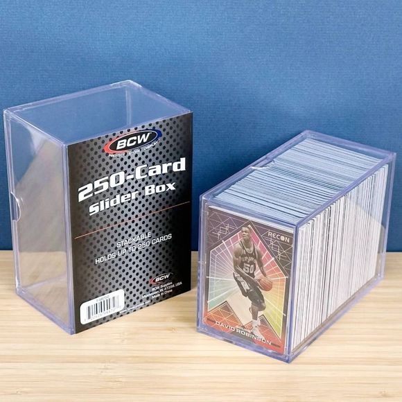 BCW 2-Piece Slider Box - 250 Card | Galactic Toys & Collectibles