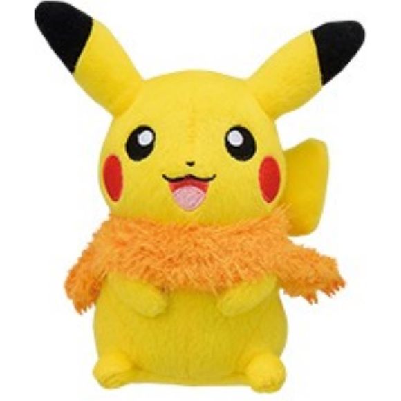 Bandai Pokemon Winter Style Pikachu 5-inch Plush | Galactic Toys & Collectibles