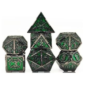 The perfect companion for your gaming needs!  This set includes one of each: d20, d12, d10, d10 (percentile), d8, d6, and a d4 (7 dice in total)