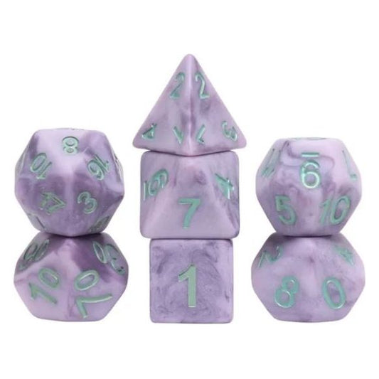 The perfect companion for your gaming needs! These HD acrylic dice are exactly what you've been searching for that upcoming game night with the group. This set includes on of each: d20, d12, d10, d10 (percentile), d8, d6, and a d4 (7 dice in total).