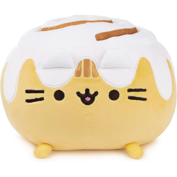 Cinnamon Roll Pusheen features a swirled yellow & brown plush construction with a dollop of melted white icing on top. The Squisheen collection has uniquely elastic fabric that makes her extra squishy inside and super soft outside.