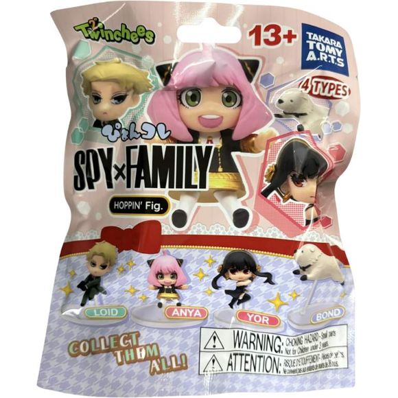 SPY X FAMILY “Pyonkore” jumping style miniature figures, each one comes with a stand so you can easily display them! Collect them all: 
- Yor
- Anya
- Loid
- Bond