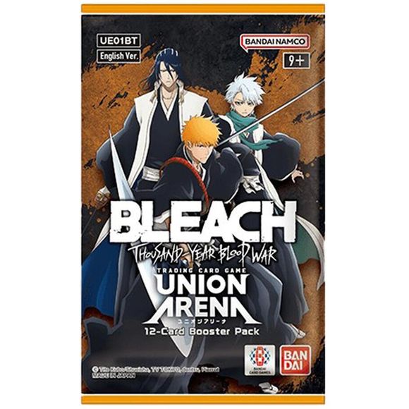 Contents: 12 Union Arena: BLEACH: Thousand-Year Blood War cards

Union Arena is a "Common Rules Trading Card Game" that allows you to play a card game using each of your favorite characters, and you only need to learn one set of rules!

Ichigo and popular characters from the Thirteen Court Guard Squads and Stern Ritters gather in large numbers! It is a product that fans of BLEACH will not want to miss out!