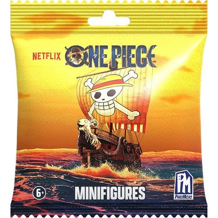 Join the Straw Hat Pirates and search for the One Piece, with the One Piece Series 1 Minifigures from the hit Netflix Series! The Series 1 minifigure assortment includes all your favourite pirates and buccaneers like Luffy, Nami, Buggy, Zoro, Koby, Arlong, and Captain Morgan. With each mysterious blind bag, you never know who you’re gonna get. The One Piece Minifigures will make you feel like the King of Pirates!