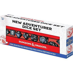 Presenting Sirius Dice's D&D New Adventurer Set, a must-have for anyone embarking on their Dungeons & Dragons journey! Let's delve into what makes this set so essential:? 11-Piece Polyhedral Set: Provides a complete arsenal of D&D branded dice to begin your new adventure! Includes three additional D6 and one additional D20 for advantage/disadvantage rolls!? Official D&D Character Sheet and Mechanical Pencil Included: Build your character from the ground-up with a captivating backstory, clever name, and perf