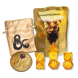 Limited-Edition Gold Packs: Only 50 SUPER LEGENDARY Gold Packs are available, each containing a gold leatherette dice bag, a numbered gold-plated Eye of Vecna coin, a rare or legendary dice set, and a redemption code for a SUPER LEGENDARY gemstone dice set. These packs are a unique draw for collectors and D&D enthusiasts alike.
72 New Dice Sets: The collection features 72 brand-new dice sets, featuring collectable subsets like the Rare Meadow Dice Sets and the Legendary Hardwood Grove Sets. This wide variet