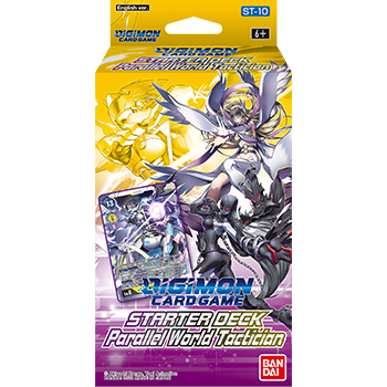 Starter Deck for The Digimon Card Game
Contains: Common: 5 types, Uncommon: 5 types, Rare: 4 types, Super Rare: 2 types
This product is a pre-built deck and the contents are the same for all boxes
Part of the Digimon Card Game
English Version | Ages 6+ | 2 Players | 10 Minutes Playing Time