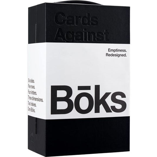 What if you had a single device that could carry your entire Cards Against Humanity collection? An object that seamlessly combined the portability of a bag, the rigidity of a cube, and the timeless beauty of a rectangle? Say hello to Bōks. It's emptiness, redesigned.