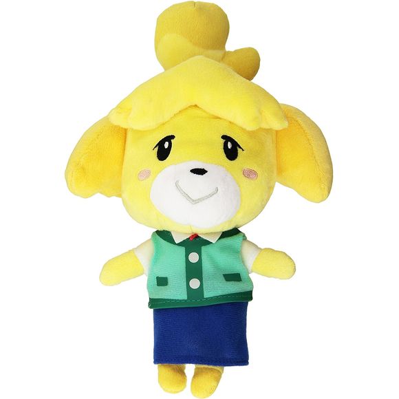 Isabelle is a dog that appears in Animal Crossing: New Leaf. When first announced, during the New Leaf developer commentary, Isabelle was not given a name, but was referred to as simply Secretary, then named in the June 2012 Nintendo Direct as Shizue. Her name was changed in February 14th, 2013 at the Nintendo Direct to Isabelle, to localize her in English. She assists the player in his or her new role as the town mayor as their secretary and assistant. Approx. Size: 5"L x 7"W x 8"H