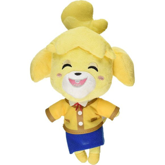 Isabelle is a dog that appears in Animal Crossing: New Leaf. When first announced, during the New Leaf developer commentary, Isabelle was not given a name, but was referred to as simply Secretary, then named in the June 2012 Nintendo Direct as Shizue. Her name was changed in February 14th, 2013 at the Nintendo Direct to Isabelle, to localize her in English. She assists the player in his or her new role as the town mayor as their secretary and assistant. Approx. Size: 5"L x 7"W x 8"H