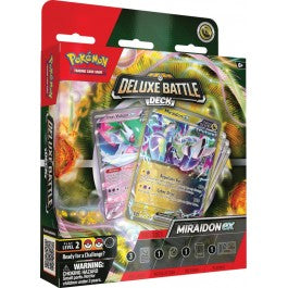 A Deluxe Challenge for Your Opponent! The new Pokemon TCG: Deluxe Battle Decks offer a step up for players who are ready for a challenge, with more advanced strategies and additional power cards. Each 60-card deck includes 3 foil cards and everything you need to play right away. Let the deluxe battle begin! In each box, youll find: 1 ready-to-play 60-card deck, 1 single-player playmat, 1 set of damage counters, 1 large metallic coin, 2 condition markers, 1 deck box, 1 strategy sheet, and 1 code card to play