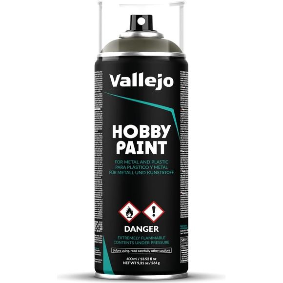 Each Hobby Paint Spray shows the original color applied on the colored ring around the top and is equipped with 2 different nozzles; one with a low discharge flow, especially recommended for fine lines and small details, and the other with a medium discharge flow, recommended for thicker lines and for covering larger surfaces; the low pressure valve allows for excellent spray control.

Comes in 400 mL bottle, Continental US Ground Shipping ONLY