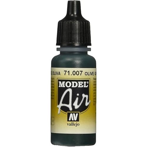 Model Air acrylic colors are developed especially for airbrush techniques, with very finely ground pigments. They contain an acrylic resin with properties of extreme resistance and durability. The adhesion of Model Air to resin models, plastics, steel and white metal is extraordinary.

Model Air colors come in a 17 ml. bottle with dropper.