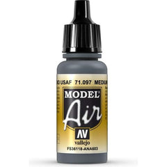 Model Air acrylic colors are developed especially for airbrush techniques, with very finely ground pigments. They contain an acrylic resin with properties of extreme resistance and durability. The adhesion of Model Air to resin models, plastics, steel and white metal is extraordinary.

Model Air colors come in a 17 ml. bottle with dropper.