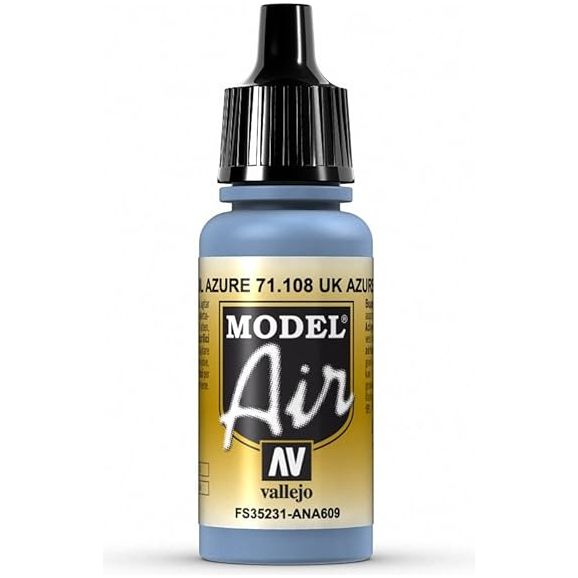 Model Air acrylic colors are developed especially for airbrush techniques, with very finely ground pigments. They contain an acrylic resin with properties of extreme resistance and durability. The adhesion of Model Air to resin models, plastics, steel and white metal is extraordinary.

Model Air colors come in a 17 ml. bottle with dropper.