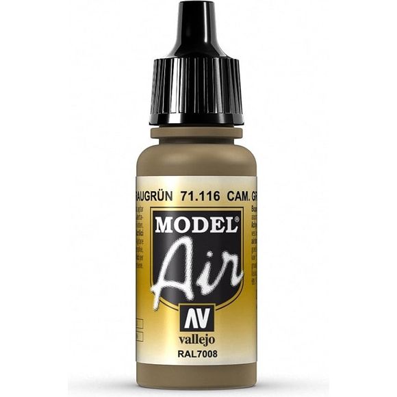 Model Air acrylic colors are developed especially for airbrush techniques, with very finely ground pigments. They contain an acrylic resin with properties of extreme resistance and durability. The adhesion of Model Air to resin models, plastics, steel and white metal is extraordinary.

Model Air colors come in a 17 ml. bottle with dropper.