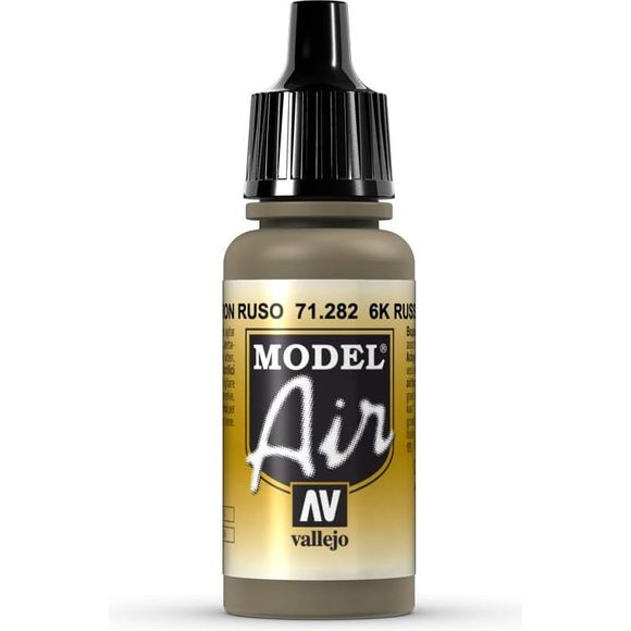 Model Air acrylic colors are developed especially for airbrush techniques, with very finely ground pigments. They contain an acrylic resin with properties of extreme resistance and durability. The adhesion of Model Air to resin models, plastics, steel and white metal is extraordinary.

Model Air colors come in a 17 ml. bottle with dropper.