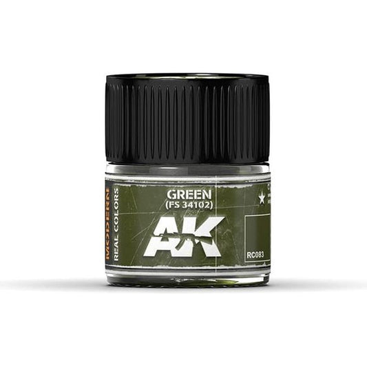 AK Interactive AFV Real Color RC083 Green FS 34102 10ml Hobby Paint | Galactic Toys & Collectibles