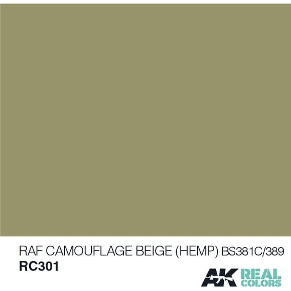 AK Interactive Real Color RAF Camouflage Beige 10ML Acrylic Hobby Paint Bottle | Galactic Toys & Collectibles