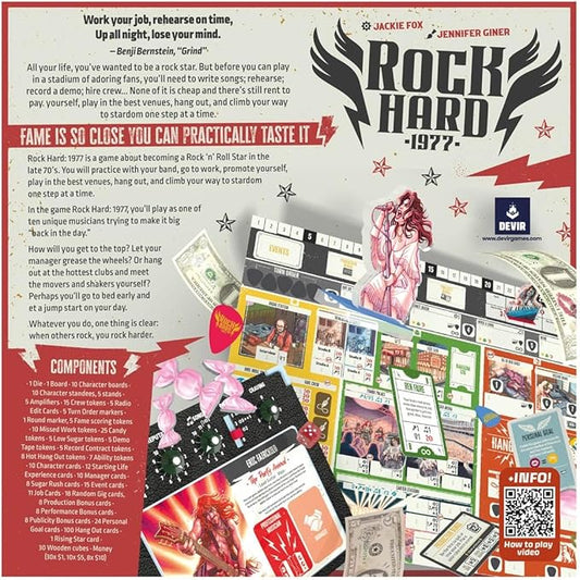 Devir Americas: Rock Hard: 1977 - Board Game