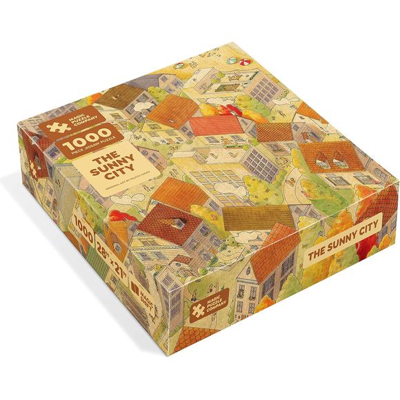 Find Out Why The Sunny City Is The Most-Backed Puzzle In The History Of Kickstarter And The Most-Shared Puzzle On Tiktok! We’Re Using Ideas From Game Design, Optical Illusions, And Magic To Make This The Most Interesting And Engaging Puzzle You'Ve Ever Solved. Magic Puzzles Are Printed On Premium Dutch Puzzle Cardboard So They Snap Together And Stay Put. Each Puzzle Comes With Two Large Posters Of The Artwork So Multiple People Can All Work Together. And When You’Re Done, Everything Can Be Packed Back Into