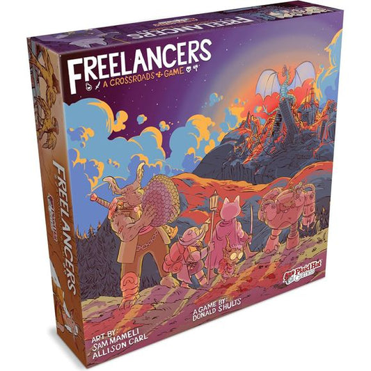 Freelancers: A Crossroads Game condenses the fantasy RPG campaign experience into a single night of fun and mayhem. Create a character, roll funky dice, and blaze your way through multiple stories set in a world of magic, monsters, and murder. Better yet, no game master is required, as a magical companion app does all the storytelling for you! Immerse yourself in fully-voiced, industry-leading audio as you play. Explore hundreds of branching paths in five highly replayable campaigns. Mix and match a multitu