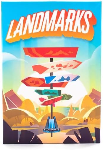 Landmarks is a word game of hidden paths and clever clues. Your party is lost deep in an island jungle, relying on you to guide them to safety...and treasure! In this jungle, every word matters. Use strategic wordplay to send a chain of one-word clues. The connections between them will create a path leading to fortune and glory.