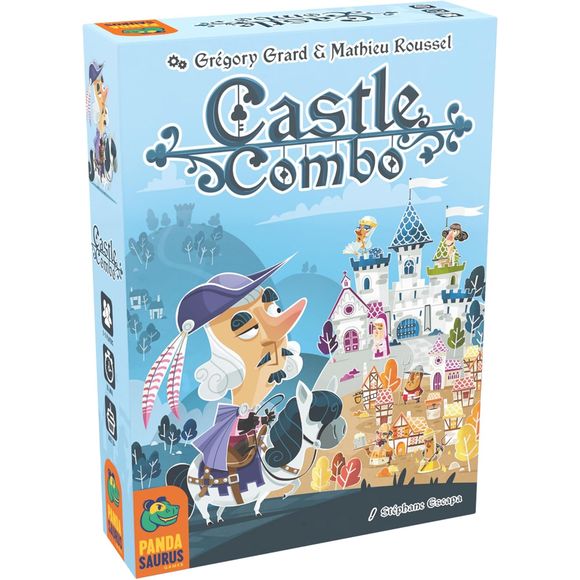 Hark, people, brave and small!

 You're hereby invited to the His Majesty's grand Combo Party! Recruit characters to your personal tableau, making sure to take note of the unique abilities and scoring conditions each one offers.

Players will take turns buying cards from either the Village or Castle (depending on where the Messenger pawn is) and placing them in their personal tableau, making sure to follow these placement rules:

- Each card after the first must be orthogonally placed to at least one other