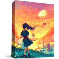 In Canvas, you play as a painter competing in an art competition. Players will collect transparent Art Cards, layering 3 of them together to create their own unique Painting. Each card contains a piece of artwork as well as a set of icons used for scoring. Icons will be revealed or hidden based on the way players choose to layer the cards making for an exciting puzzle.