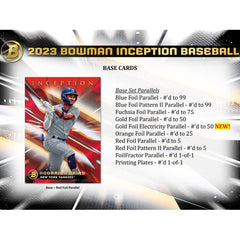 2023 Bowman Inception Baseball Hobby Box