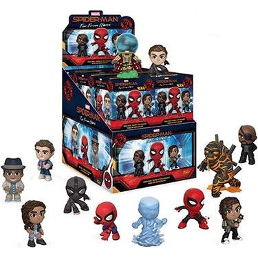 From Spider-Man, a mystery figure, as a stylized mystery Mini from Funko!