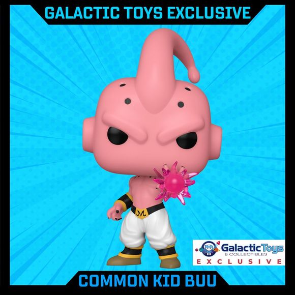 A Galactic Toys Exclusive Funko Pop! From DBZ Kid Buu 
Ships in a pop protector!